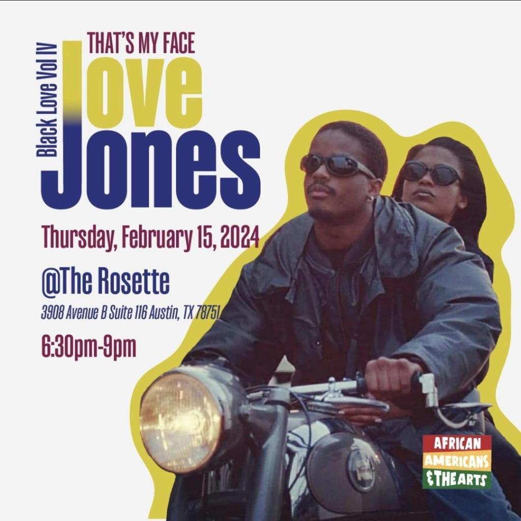 white graphic with love jones movie image
