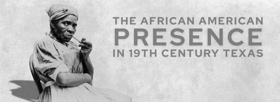 Banner of Mandy from the African American Presence in 19th Century Texas exhibit