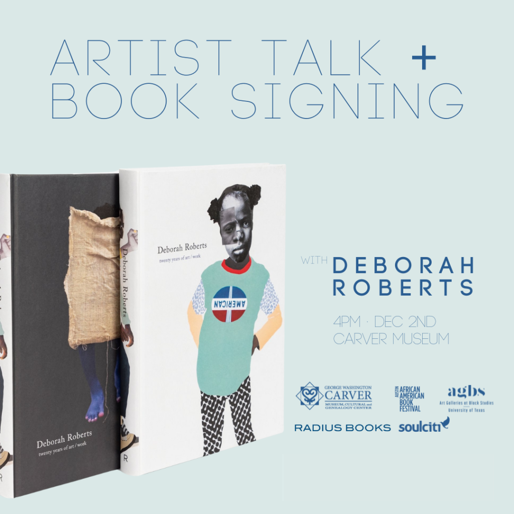 pale blue image with Deborah Roberts book cover showcased