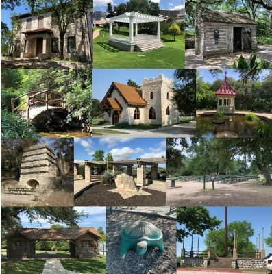 A photo montage of multiple historic PARD sites