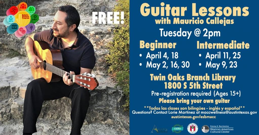 Beginner: April 4th, 18th and May 2nd,16th, 30th Intermediate: April 11th, 25th and May 9th, 23rd