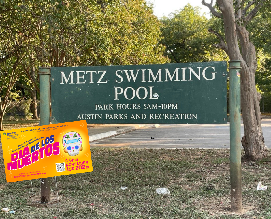 Metz Swimming Pool Sign