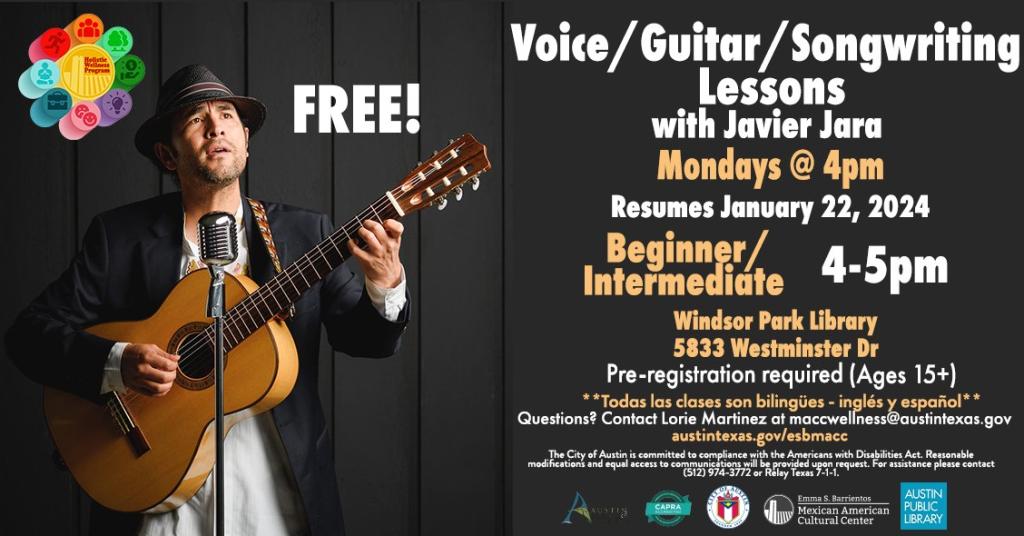 Voice Guitar Lessons At Windsor Park Library