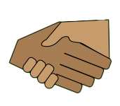 illustration of shaking hands