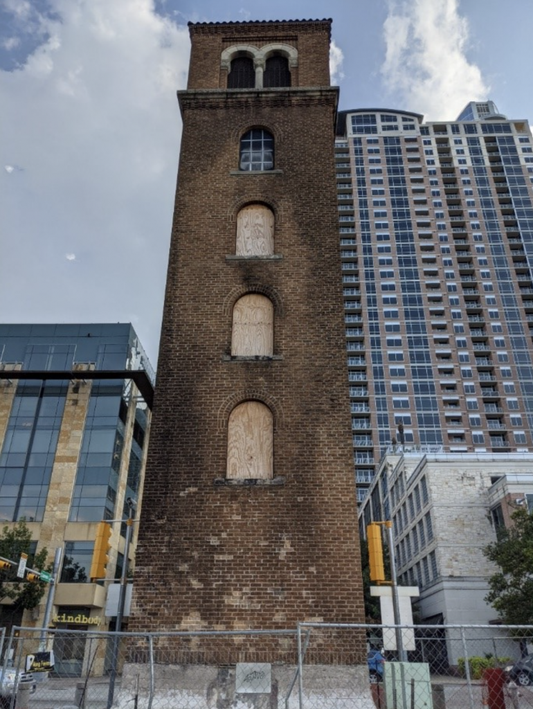 Image of damaged Buford Tower