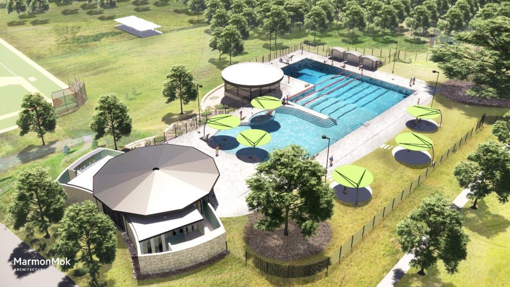 Rendering of future Givens Pool that is currently being built