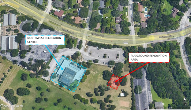  Northwest recreation center playground renovation area