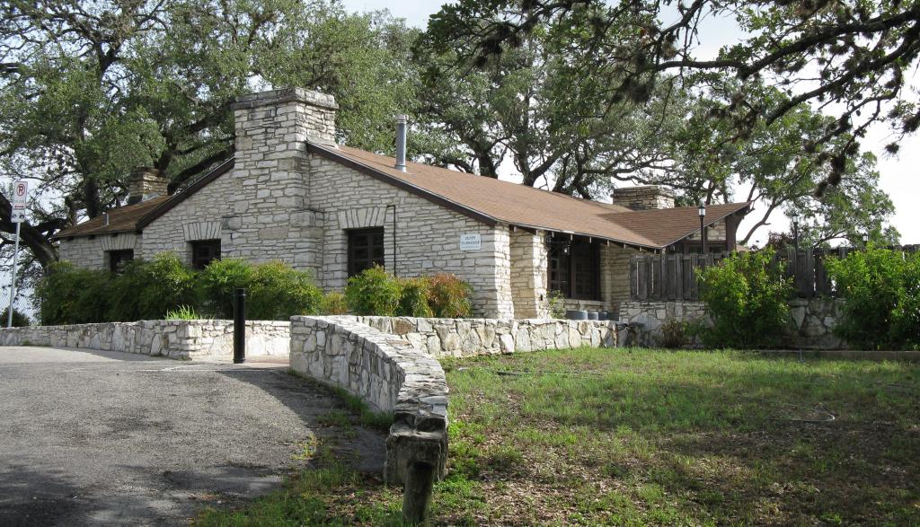 Zilker Clubhouse angled view of exterior