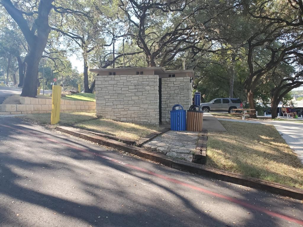 Image of existing restroom, side view