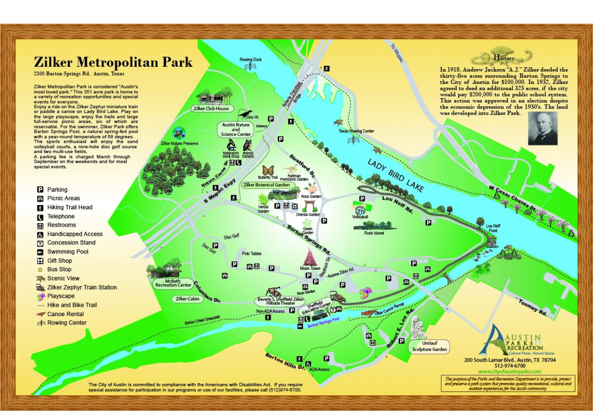 Zilker Metropolitan Park Parks and Recreation AustinTexas gov The