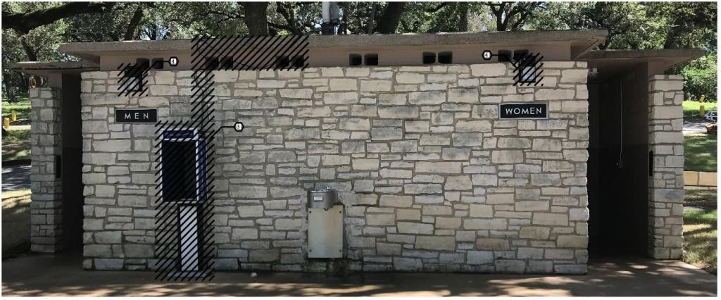 Image of the existing restroom