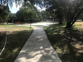 Little Stacy Park sidewalks and site lighting