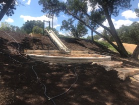 Little Stacy Park new hillside slide