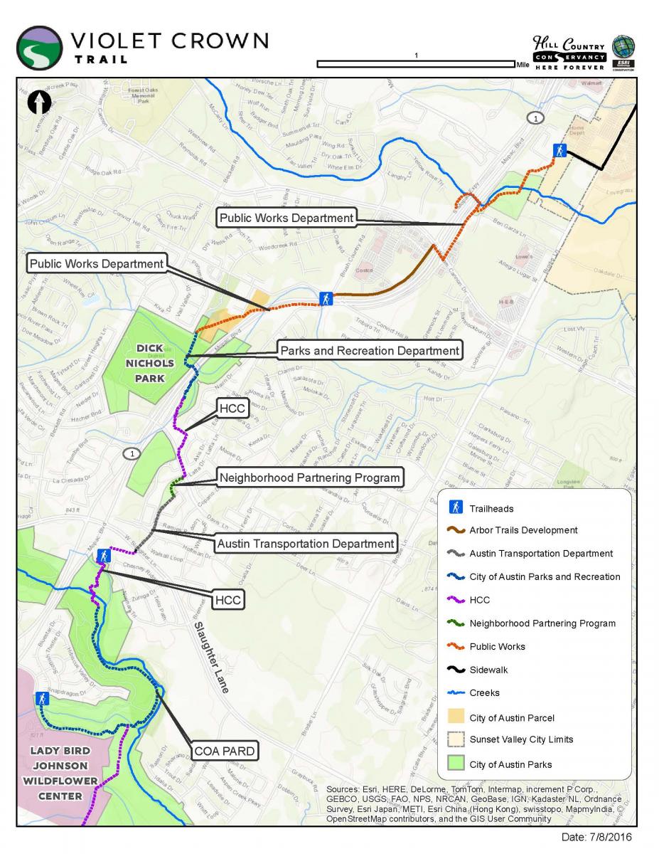 Violet Crown Trail Map