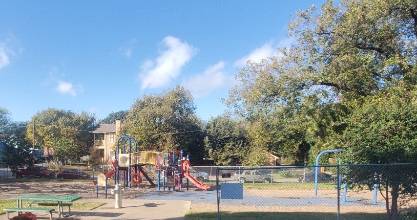Image of playscape at Alamo Pocket Park