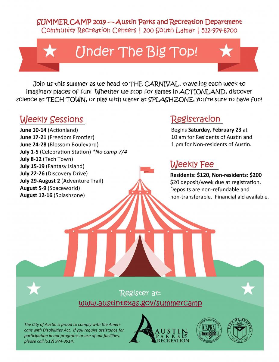 Summer Camps Austin Parks and Recreation AustinTexas.gov The