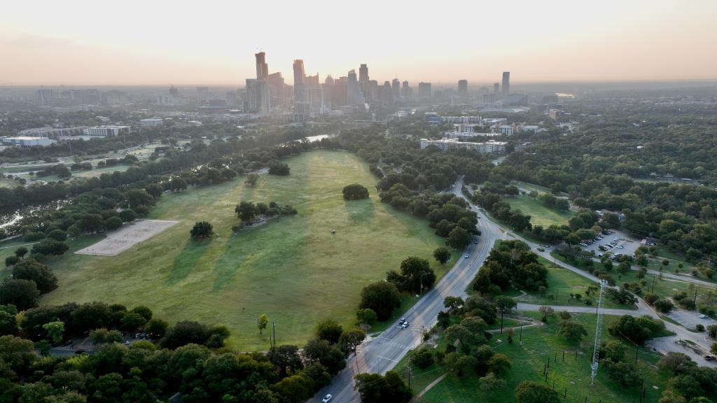 Zilker Park Aerial Shot