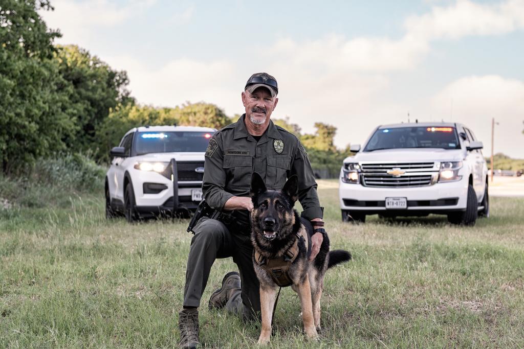 K9 Beaux is a German Shepard and has been with the department since 2018 and works alongside his partner Officer Perrydore who has been with the department since 1999.