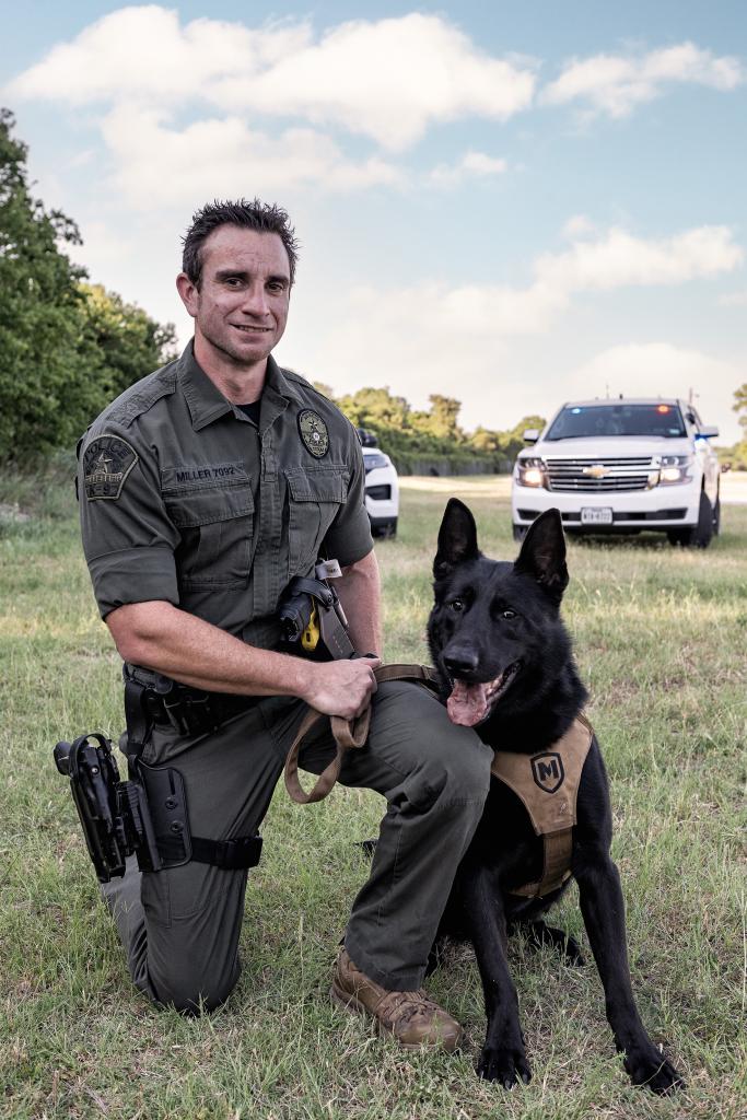 K9 Lobo is a German Shepard and has been with the department since 2021 and works alongside his partner Officer Miller who has been with the department since 2011.