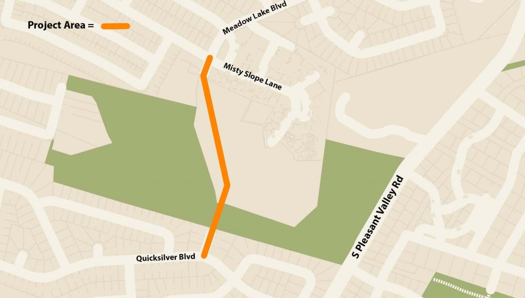 Meadow Lake Blvd Extension Project Area Map