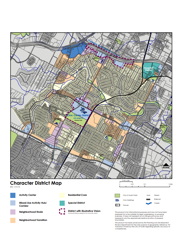 map of the South Austin combined neighborhood