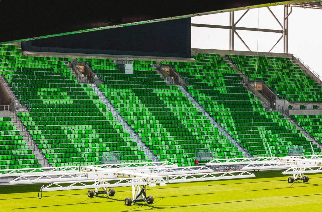 ATX spelled in seats at Q2 Stadium