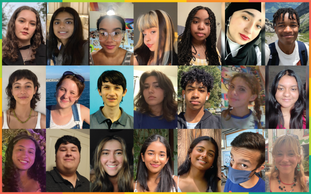 Headshots of the Austin Youth Climate Equity Council members.