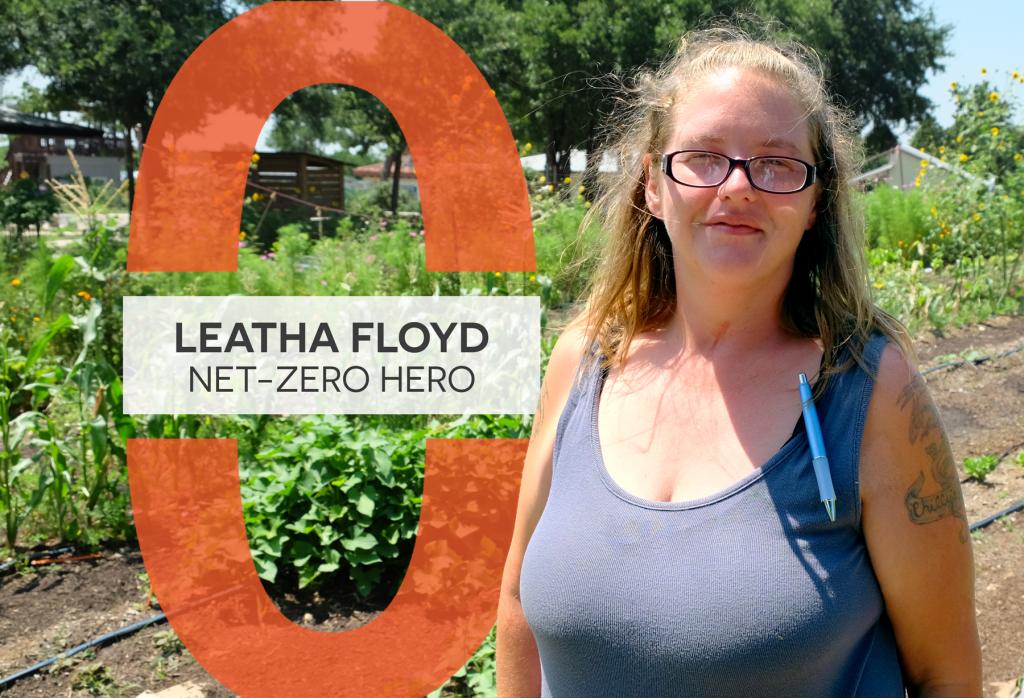 Leatha Floyd in the Genesis Gardens.