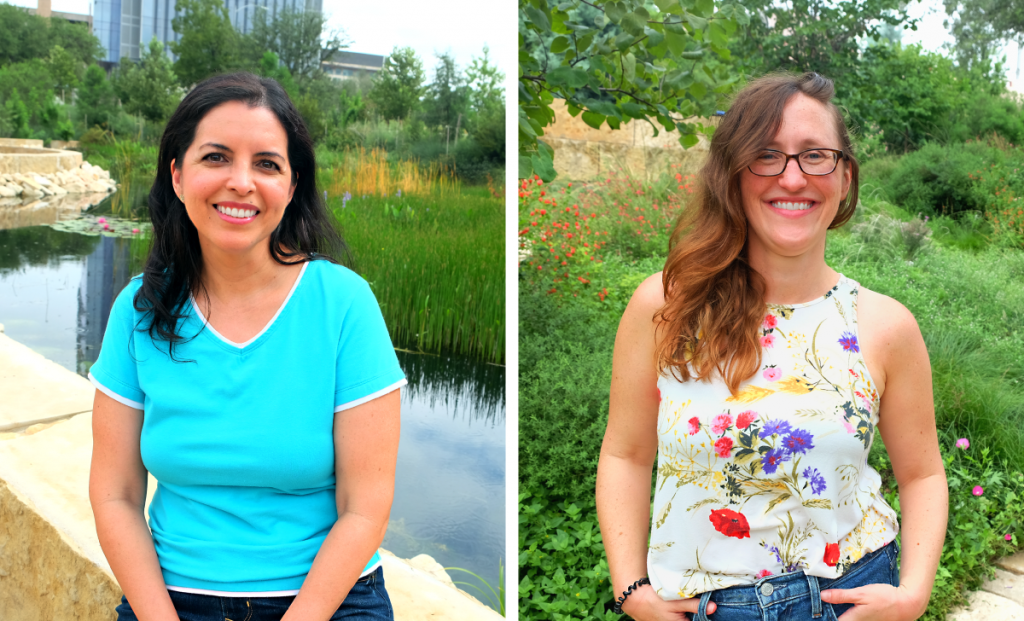 Lizett (left) and Eileen (right) at Waterloo Park.