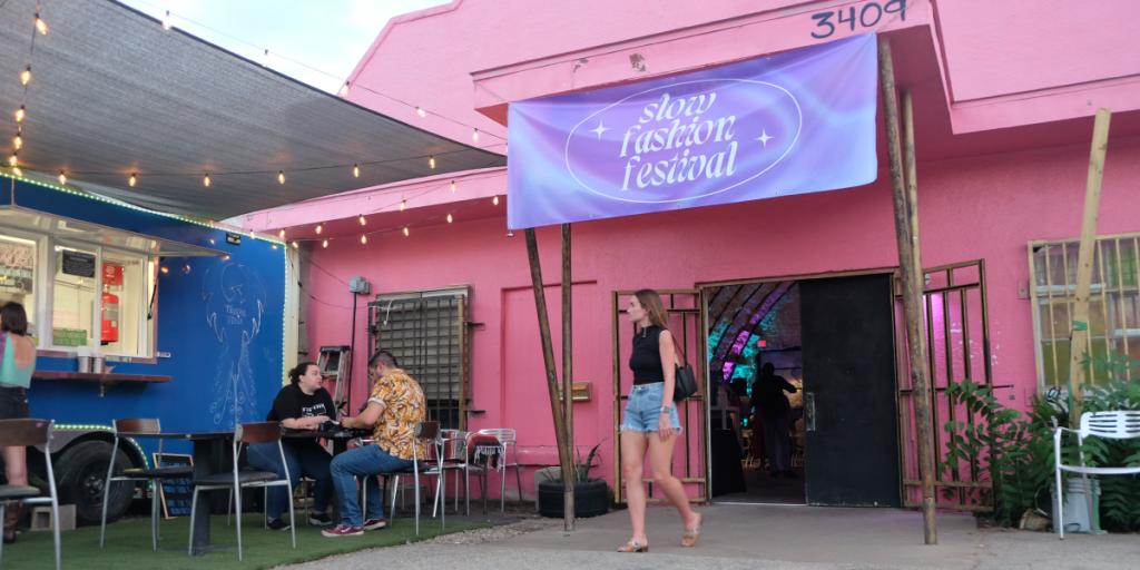 The entrance of the Slow Fashion Festival.