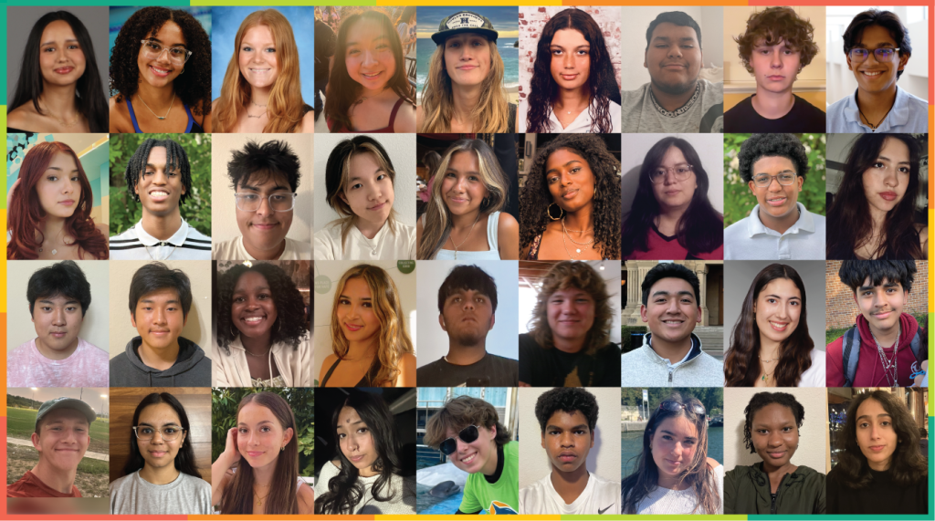 Photo grid of the 2025 Austin Youth Climate Council Cohort.