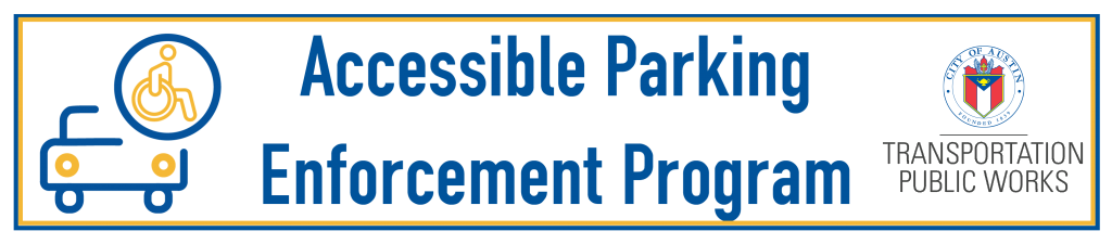 Accessible Parking Program Banner