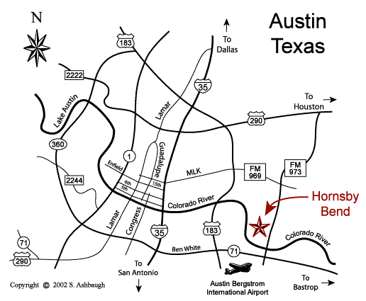 Map of Hornsby Bend