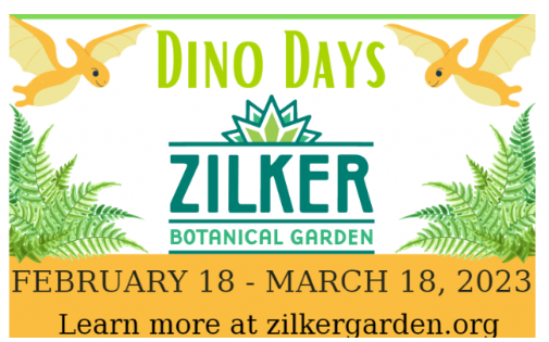 Dino Days at Zilker Botanical Garden.