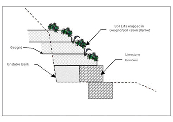 Conceptual Streambank Stabilization Design