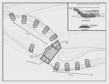 Bendway Weir Design Drawing