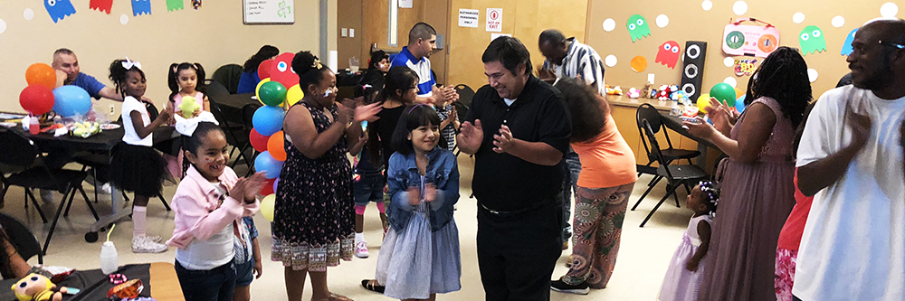 Fathers and daughters dancing at our father daughter dance.