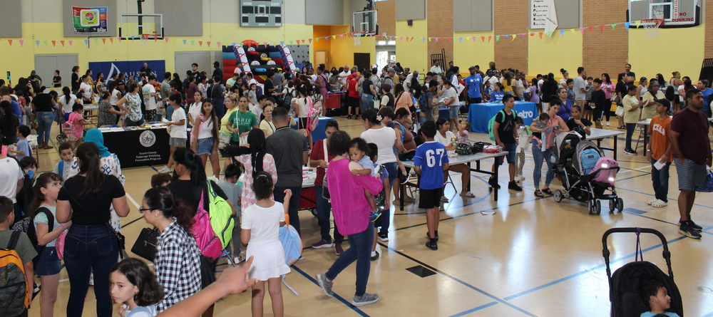 Community attending VLB's Back to School Bash