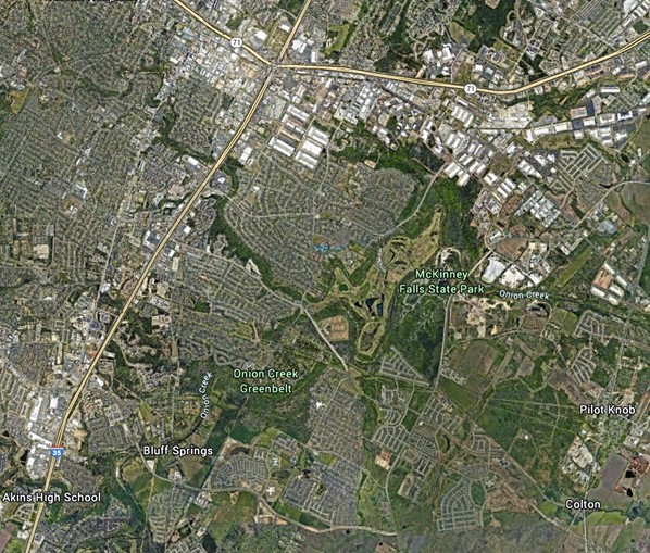 Aerial photo of ZIP code 78744 in Austin, Texas