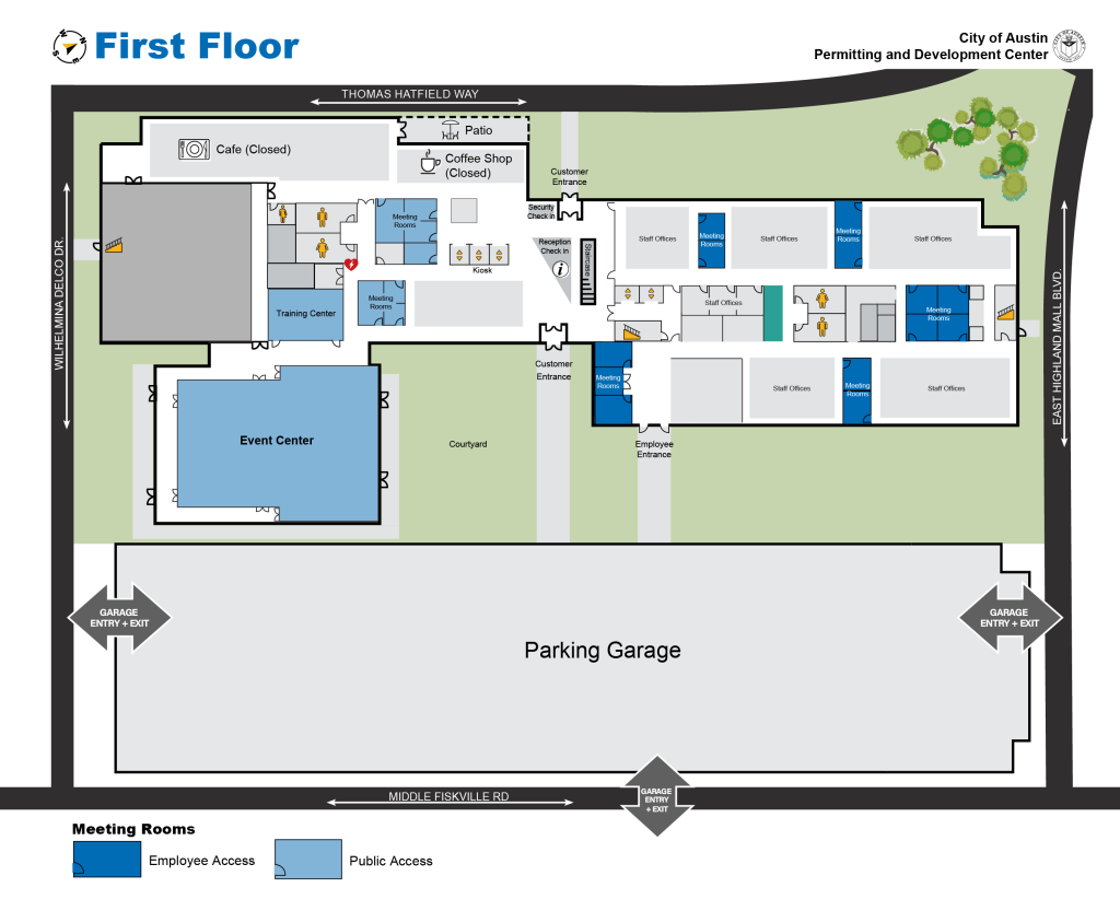 First floor floorplan for PDC