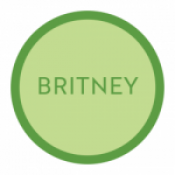 Circle that says "Britney"