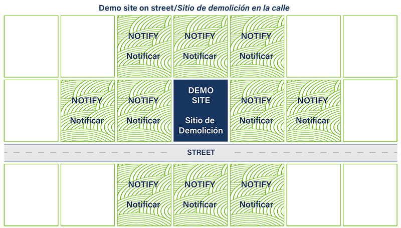 demolition notice diagram