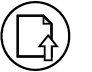 A black and white document icon