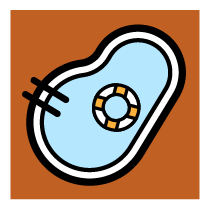 pool and uncovered deck icon