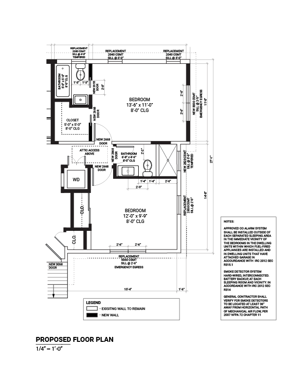 sample proposed floor plan
