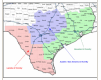 Icon showing map of the Dodge Plan Service areas, the southern