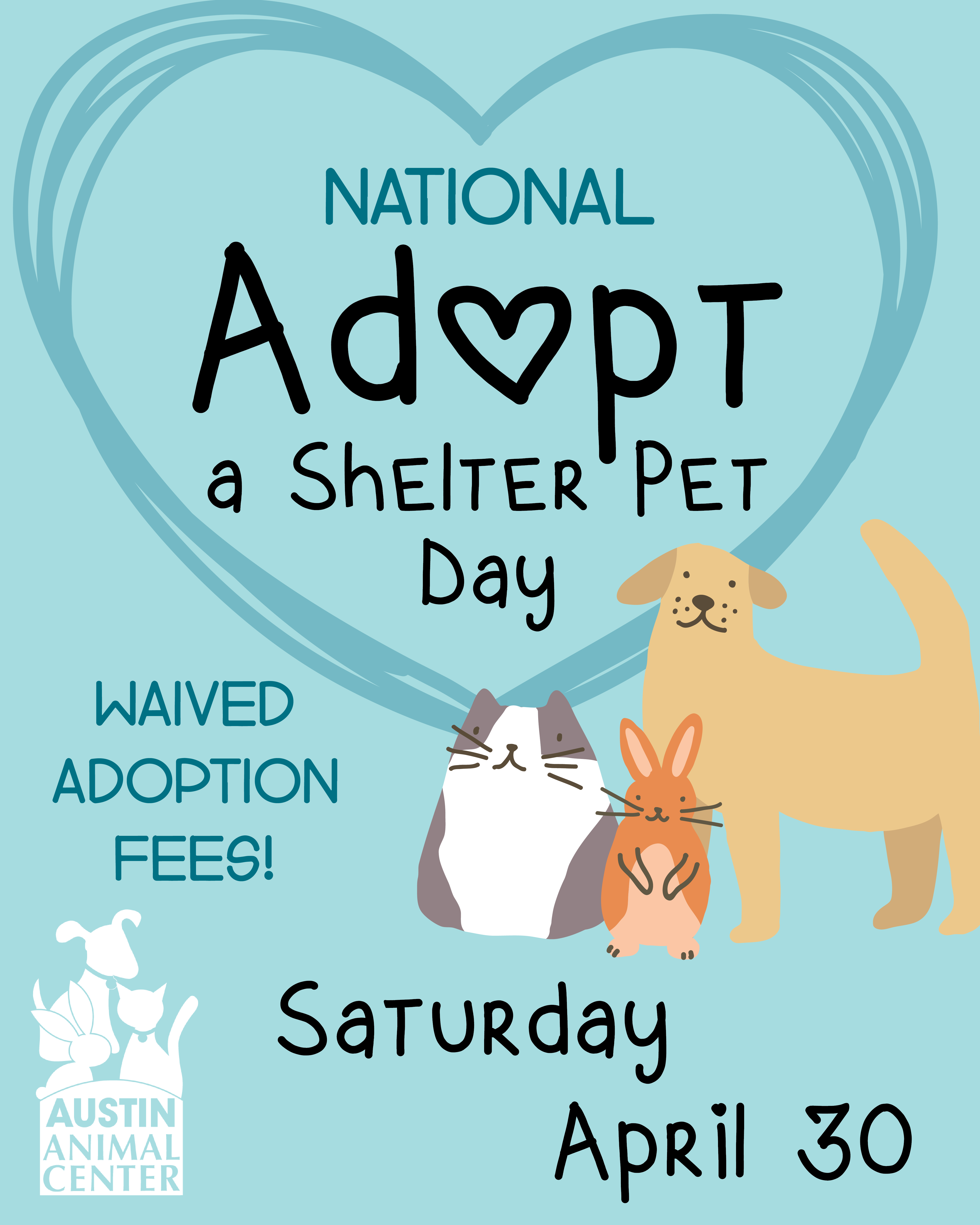 Austin Animal Center is celebrating National Adopt a Shelter Pet Day