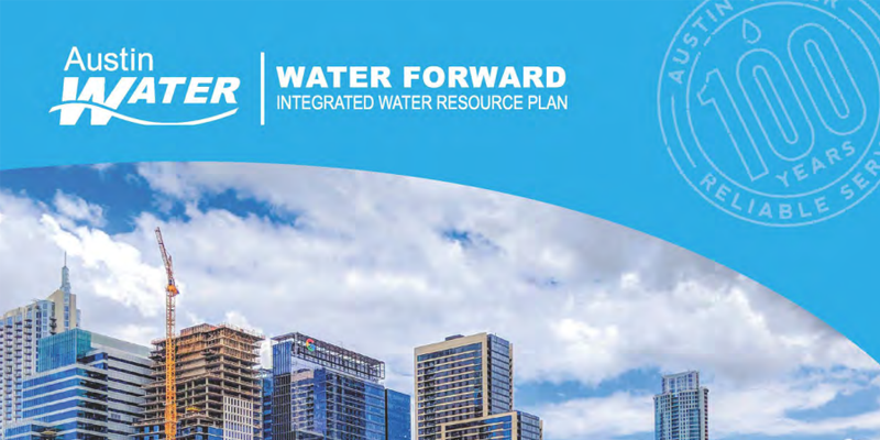 Water Forward Cover image of the austin skyline