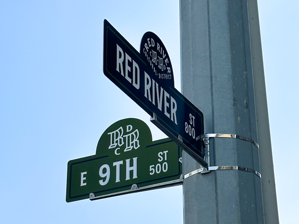 Red River Cultural District Sign Red River Cultural District Sign