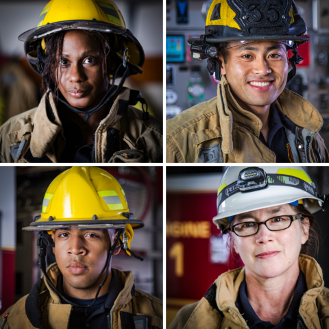 Diverse firefighters